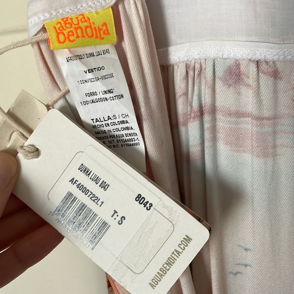 NWT Agua Bendita Dunna Luau Maxi Dress - Picture 11 of 12